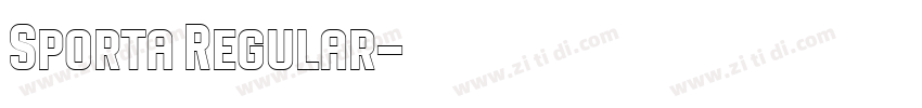 Sporta Regular字体转换